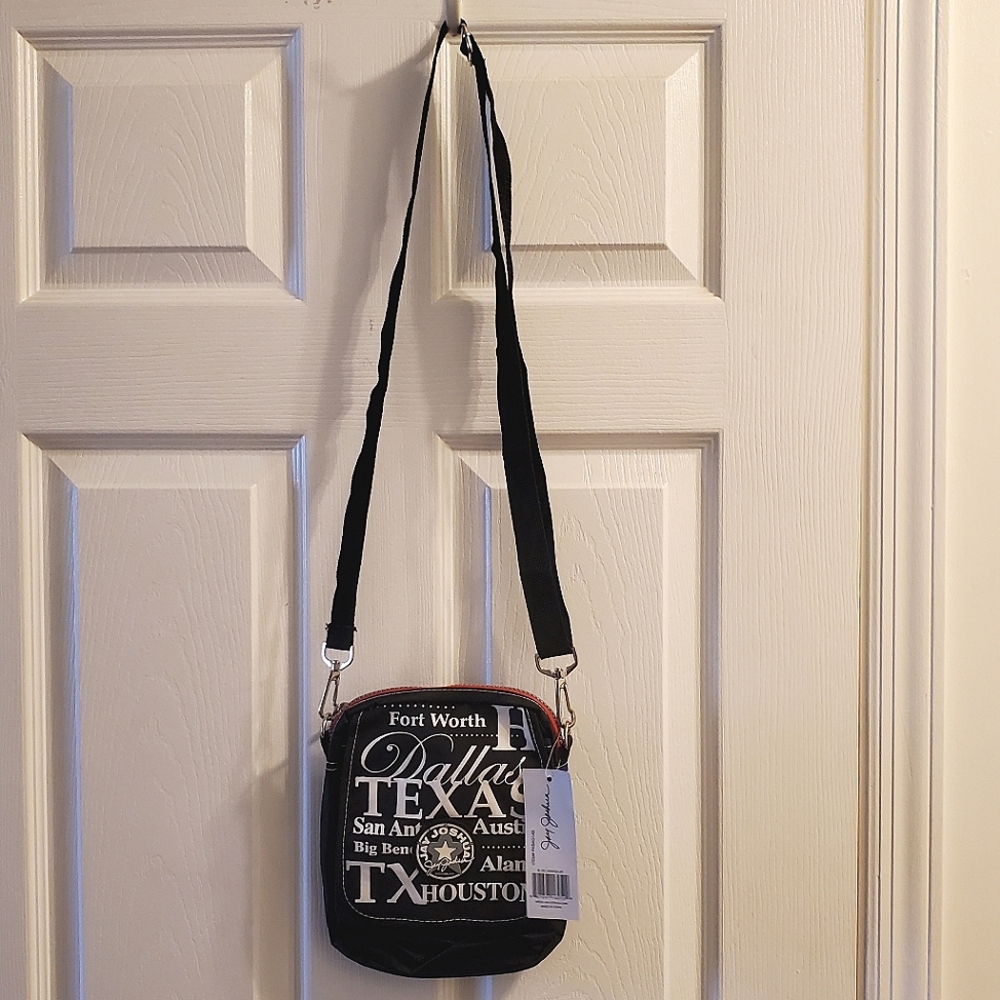 Jay Joshua Texas TX sling over shoulder travel purse : San Antonio Dallas